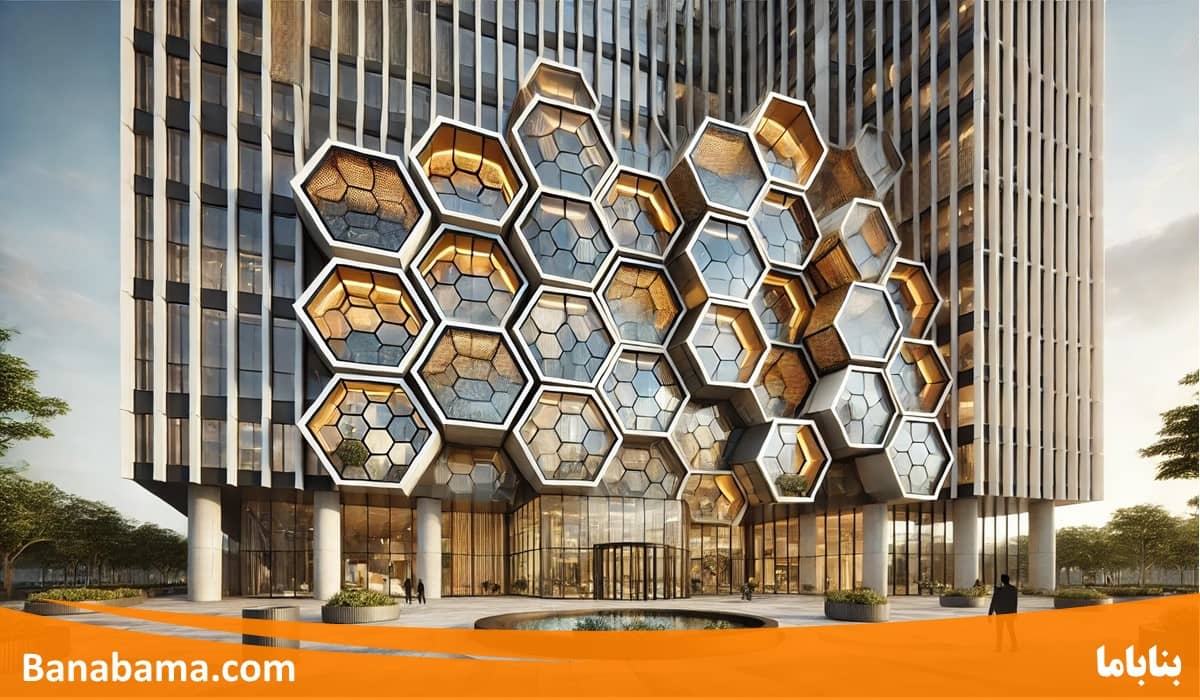 طراحی نما با طرح کندو عسل