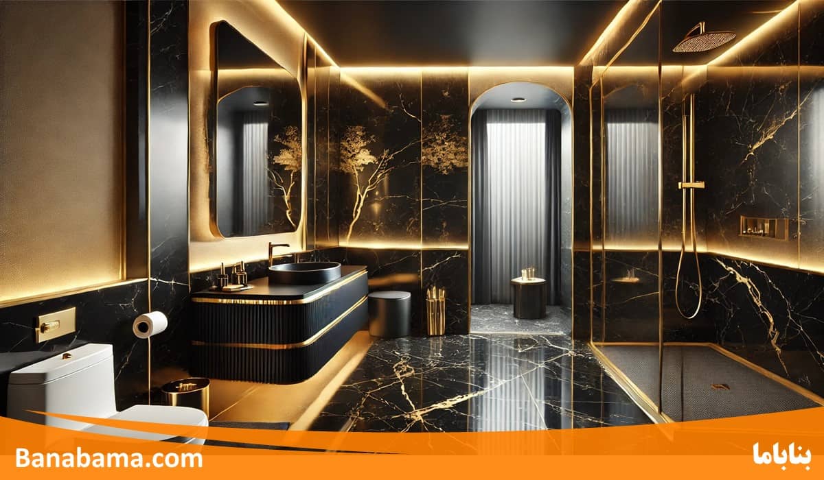 دکوراسیون سرویس بهداشتی و حمام با هوش مصنوعی