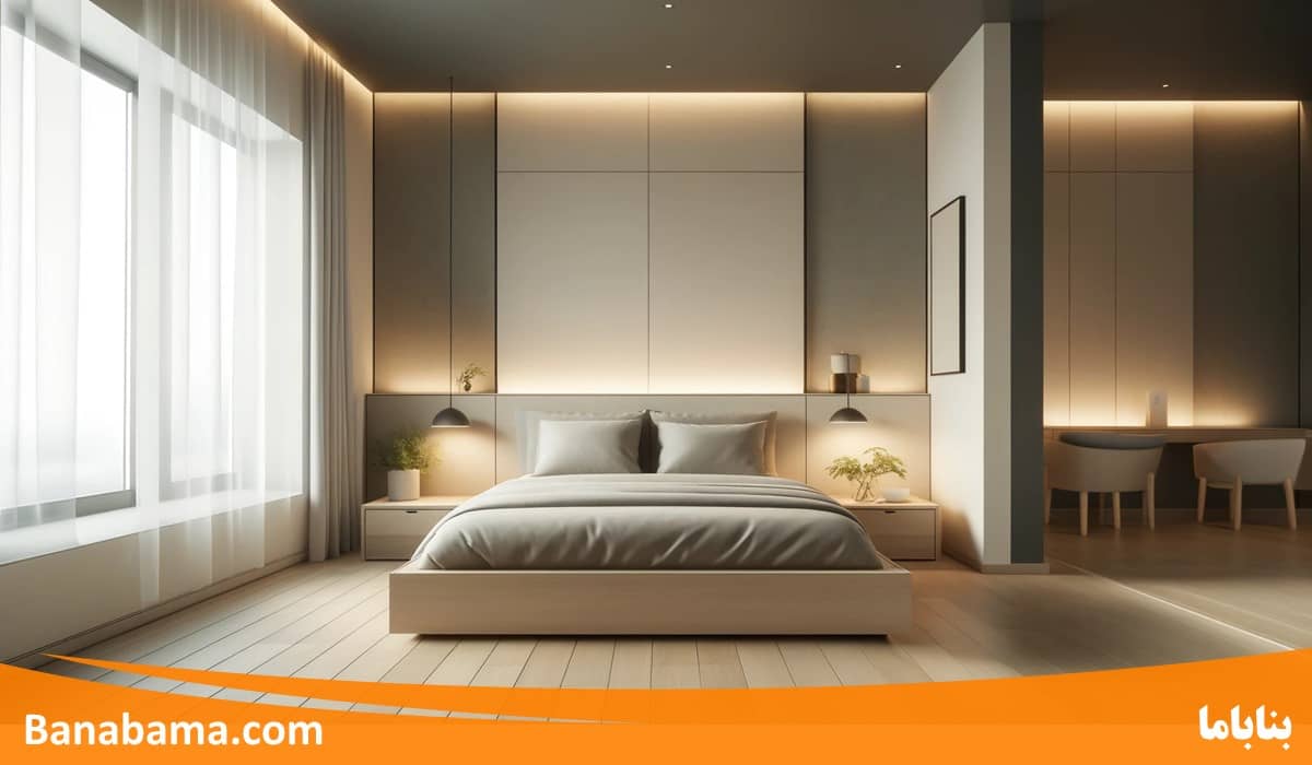 طراحی دکوراسیون اتاق خواب 2 نفره